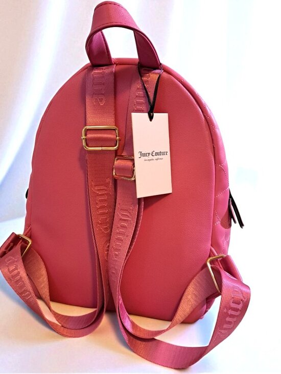 Juicy Couture Pink Quilted Backpack & Zip Around Wallet Bundle Set NWT main image 7